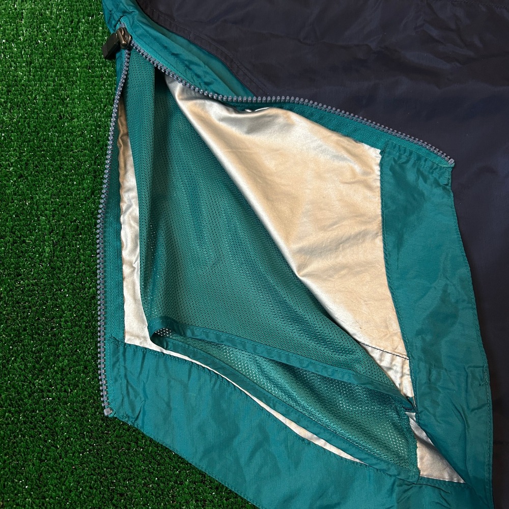 Vintage Nike Windbreaker Mens Large Teal Navy Miami Dolphins NFL Quarter Zip - Picture 4 of 12
